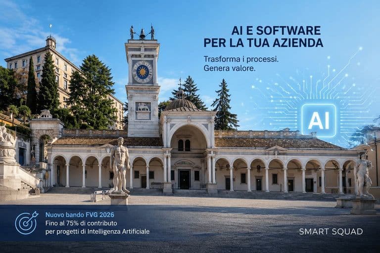 Bando FVG 2026: contributi fino al 75% per progetti AI in azienda